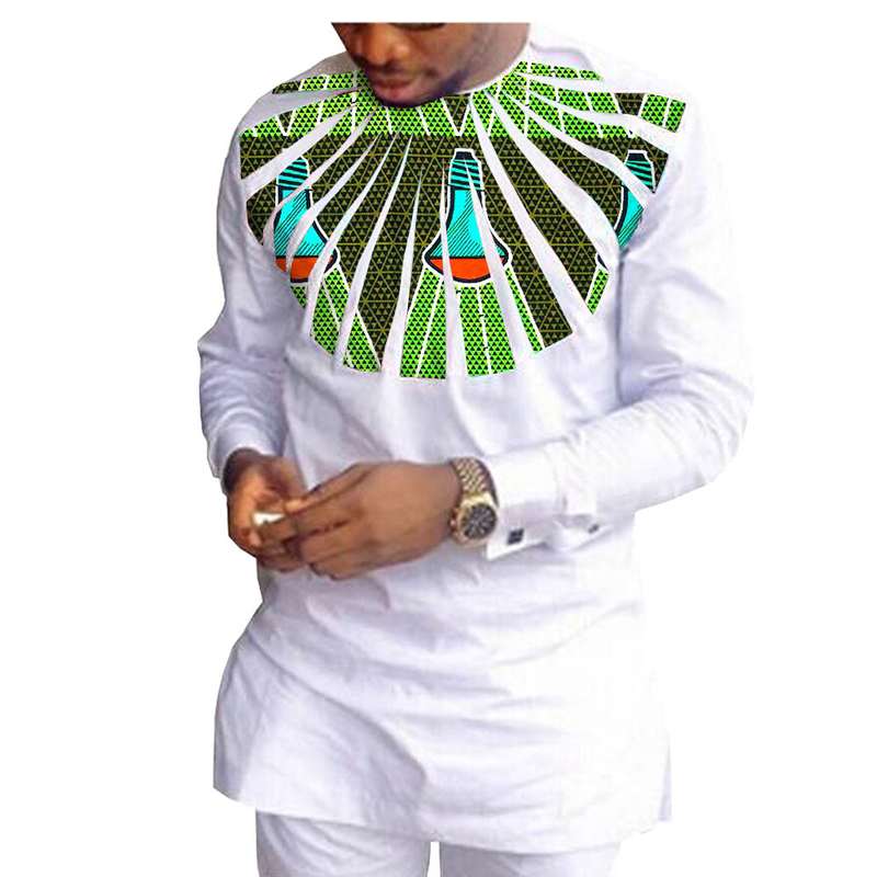 Männer Kleeder afrikanesch national Print Batik Kotteng Männer Casual Kostüm_voghion.com