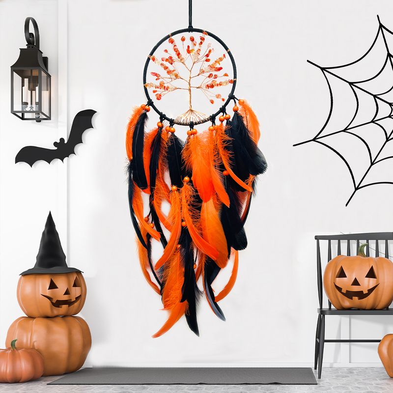 Halloween-Wandbehang: Lebensbaum aus Kristallsteinen – Traumfänger im angesagten Stil – Raumdekoration – Grenzüberschreitendes Neuheitsprodukt_voghion.com