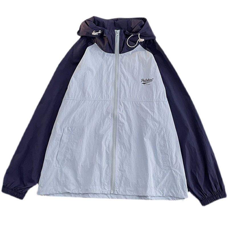 Unschlagbare Qualität, extragroß, 300 Pfund, amerikanischer Stil, mit Kapuze, kontrastierender Sonnenschutz aus Eisseide für den Sommer, dünne, atmungsaktive Jacke für Herren_voghion.com