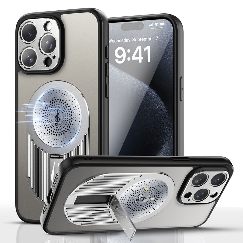 Custodia per cellulare con dissipazione del calore in grafene, adatta per iPhone 16, supporto per aromaterapia, attrazione magnetica, custodia anti-caduta in metallo per iPhone_voghion.com