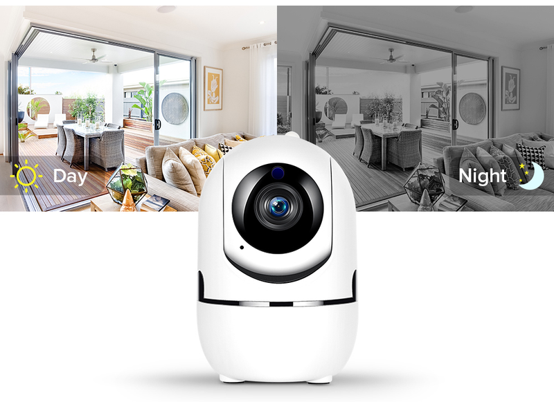 Ycc365 Plus 1080P Cloud HD IP WiFi Auto Tracking Baby Monitor Night Vision Security Home Surveillance Camera_voghion.com