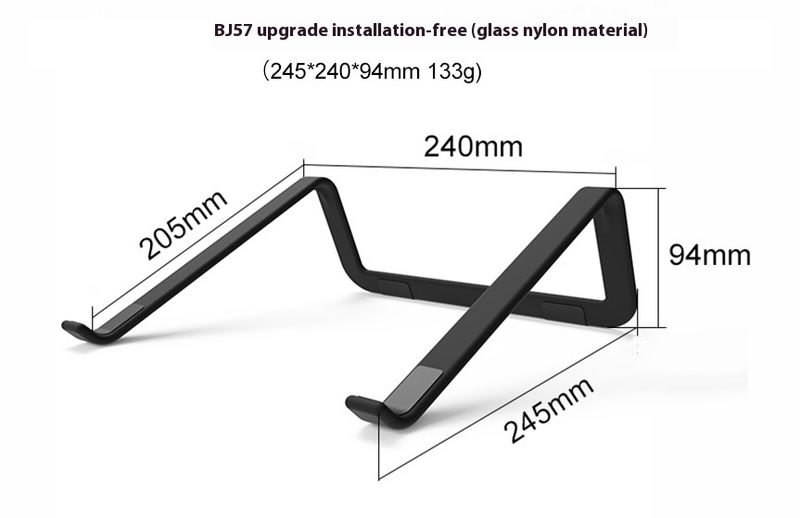 CROSSE computer elevated stand, desktop suspended heating 11-17 inch gaming laptop support rack, storage rack suitable_voghion.com