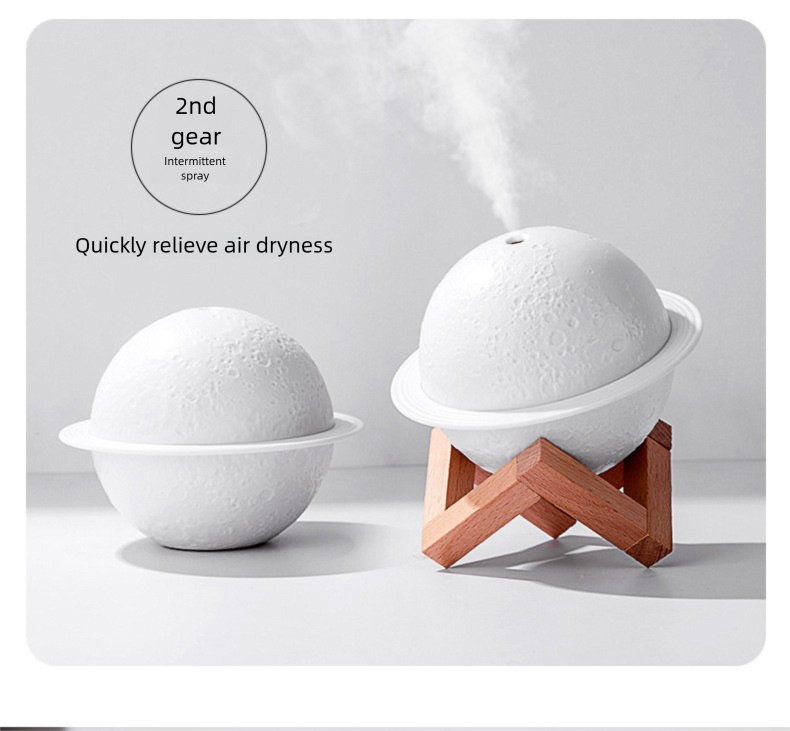 Decorative Ornament USB Humidifier - Home Car Large Mist Output Planet Atmosphere Light_voghion.com
