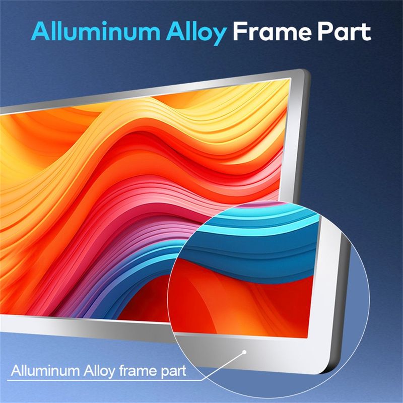 Monitor LCD retroilluminato portatile triplo con display FHD, schermo secondario collegato al notebook con 1 cavo di estensione dello schermo secondario_voghion.com