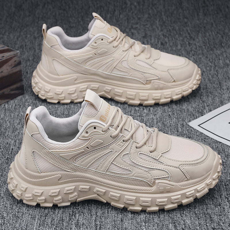 2025 Autumn Dad Mesh Breathable Wear-resistant Casual Non-slip Tire Sole Sports Running Shoes For Men_voghion.com