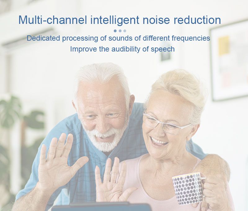Hilfsmittel für Taubheit Ältere wiederaufladbare Hörgeräte Mini Digital Sound Verstärker mit Geräuschunterdrückung Audifonos_voghion.com