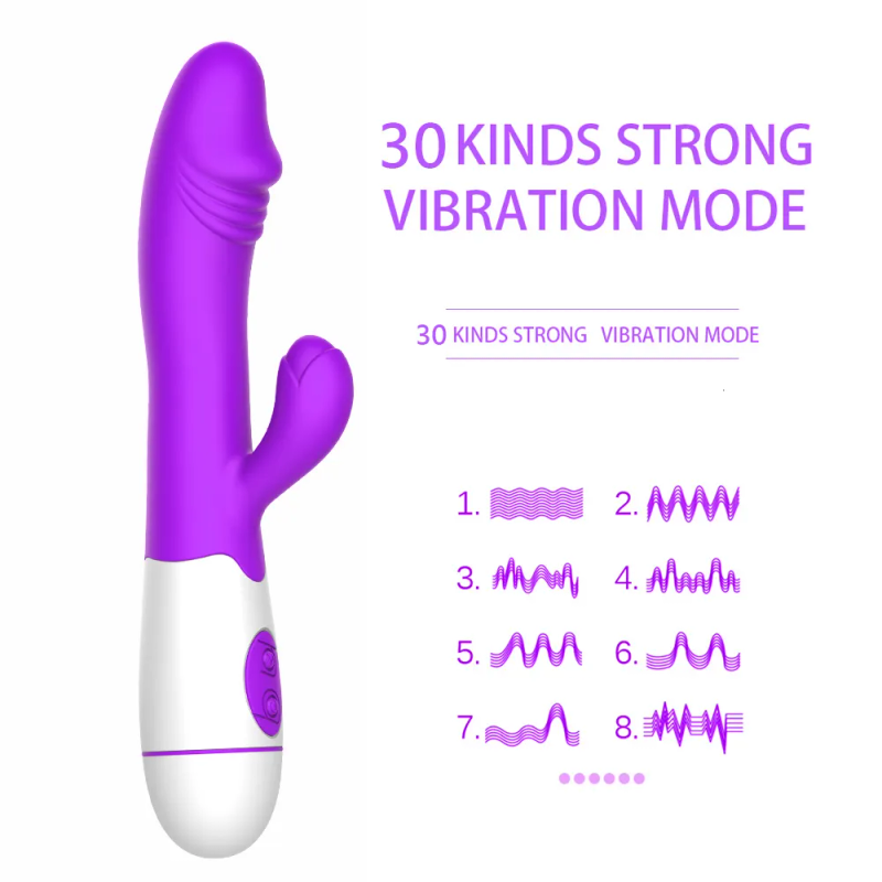 Vibratoren 30 Geschwindigkeit G-Punkt für Frauen, Dildo, Masturbieren, Kaninchen, Klitoris-Massagegerät, weibliche Stimulation, Erwachsene_voghion.com