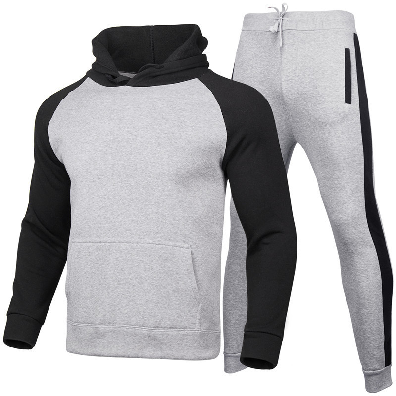HY2024 Automne/Hiver Sports Guard Ensemble à capuche pour hommes avec pull en velours_voghion.com