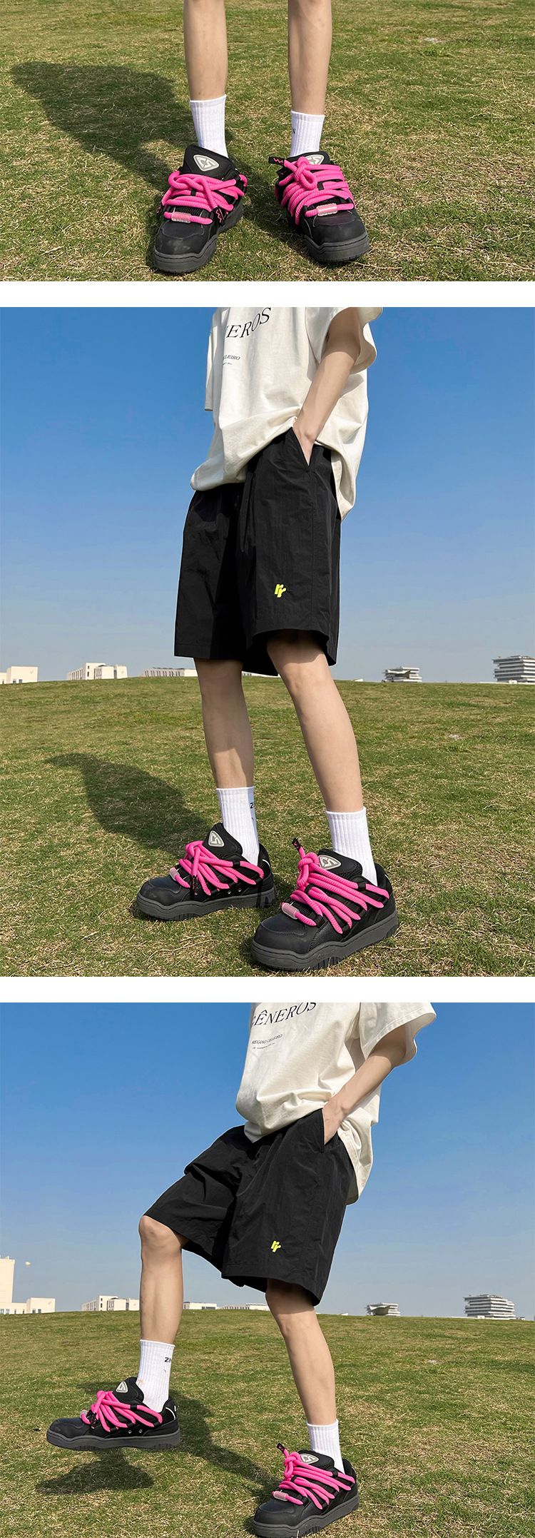 Ice Silk Quick Drying Outdoor Shorts Men's Summer Thin Cool Trendy Brand Pants For Casual Loose Running Sports Capris_voghion.com