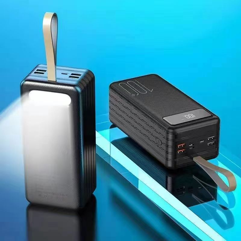 Powerbank 66W Super Flash Opladen Snel Opladen 100.000 mAh Powerbank met Grote Capaciteit en Ingebouwde Kabel Digitaal Display Mobiele Powerbank_voghion.com