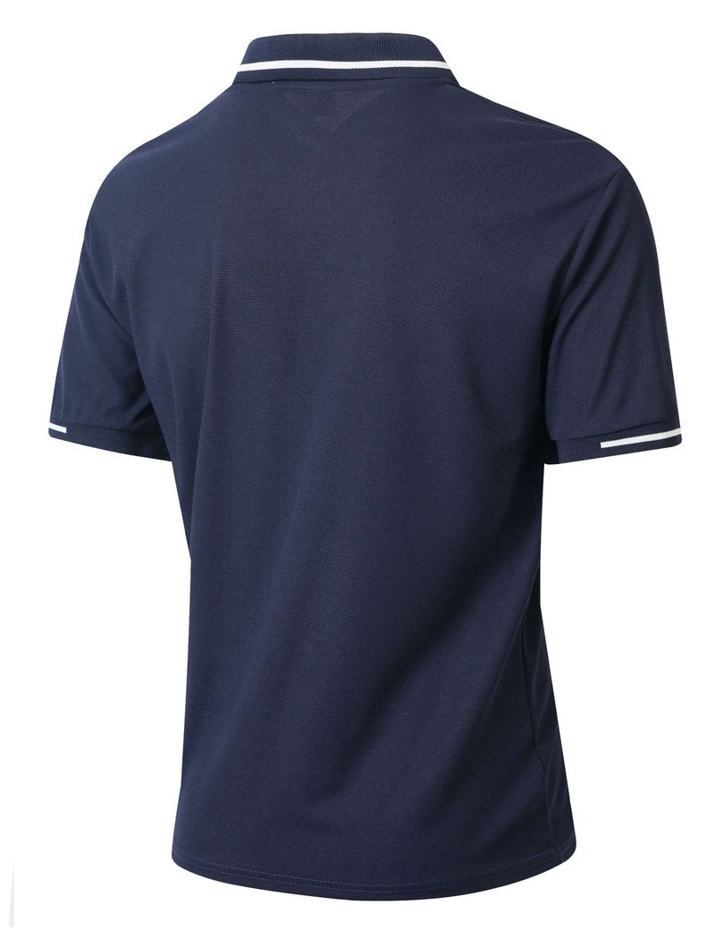 2025 Summer Men Polo T-Shirt Men Casual Polo Shirt Male Short Sleeves Tops Tees Men Stripe Pattern Print Button T Shirt_voghion.com