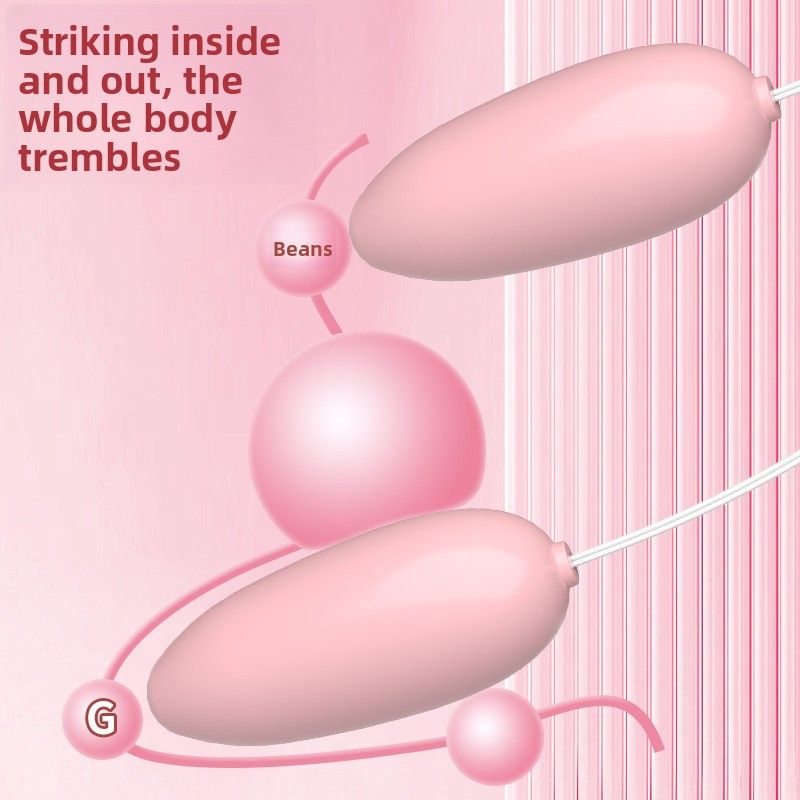 Vibromasseur vaginal silencieux à insertion directe à double œuf, jouet sexuel pour femme adulte_voghion.com