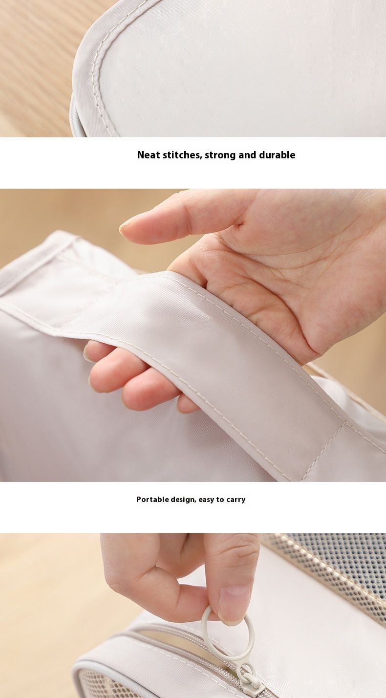 Make-up-Tasche mit diagonalen Streifen, tragbares und minimalistisches Design, große Kapazität, Make-up-Taschen für Männer und Frauen, Hakentasche, Aufbewahrungstasche_voghion.com