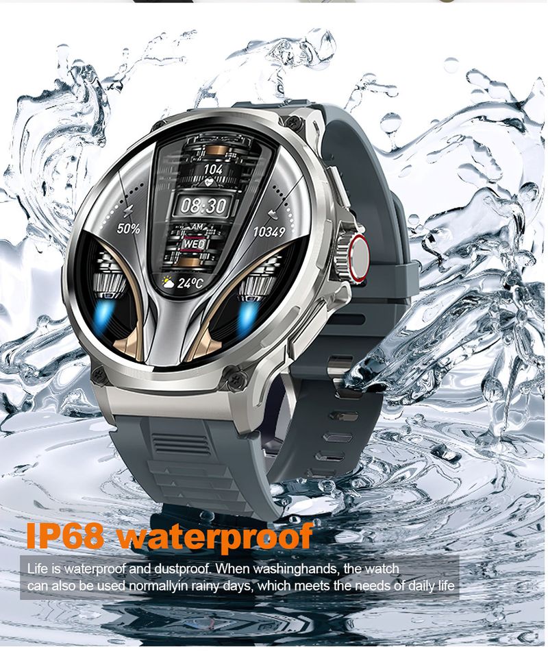 V69 1.85-inch Bluetooth Call Screen Heart Rate Blood Oxygen Multi Sport Waterproof Smart Watch_voghion.com