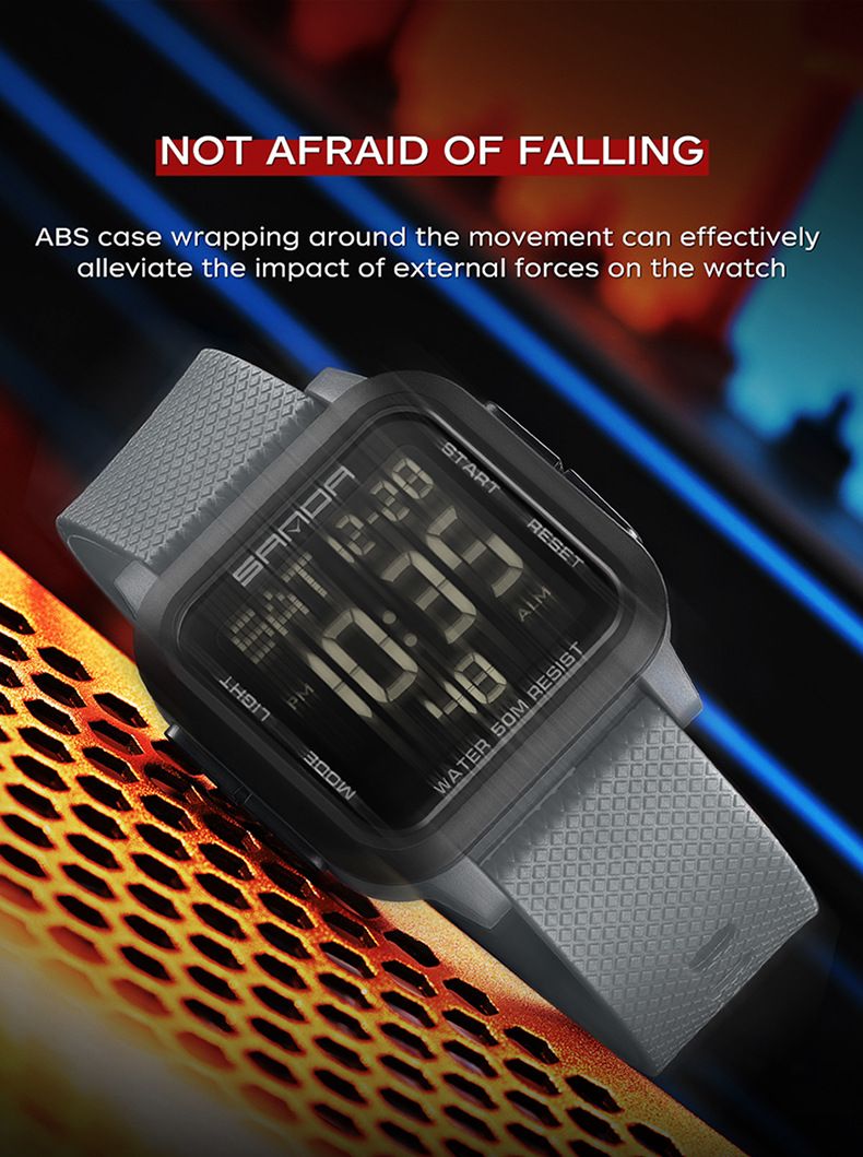 Men's And Women's Digital Sports Watch With Multi-Function, Waterproof, LED Display, Stopwatch, Alarm, Countdown, Dual Time, For Students And Outdoor_voghion.com