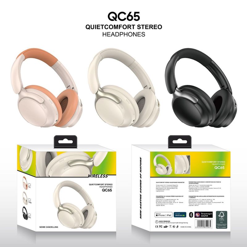 QC65 new wireless Bluetooth card insertion headset, comfortable earmuffs, running style TUNEJB65_voghion.com