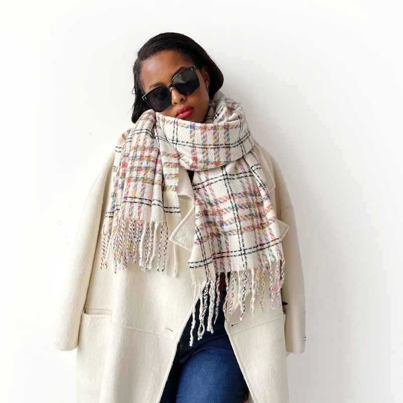 Sciarpa alla moda europea e americana all'ingrosso 2025 Scialle caldo di alta qualità Sciarpa atmosfera coreana Donna Autunno e inverno_voghion.com