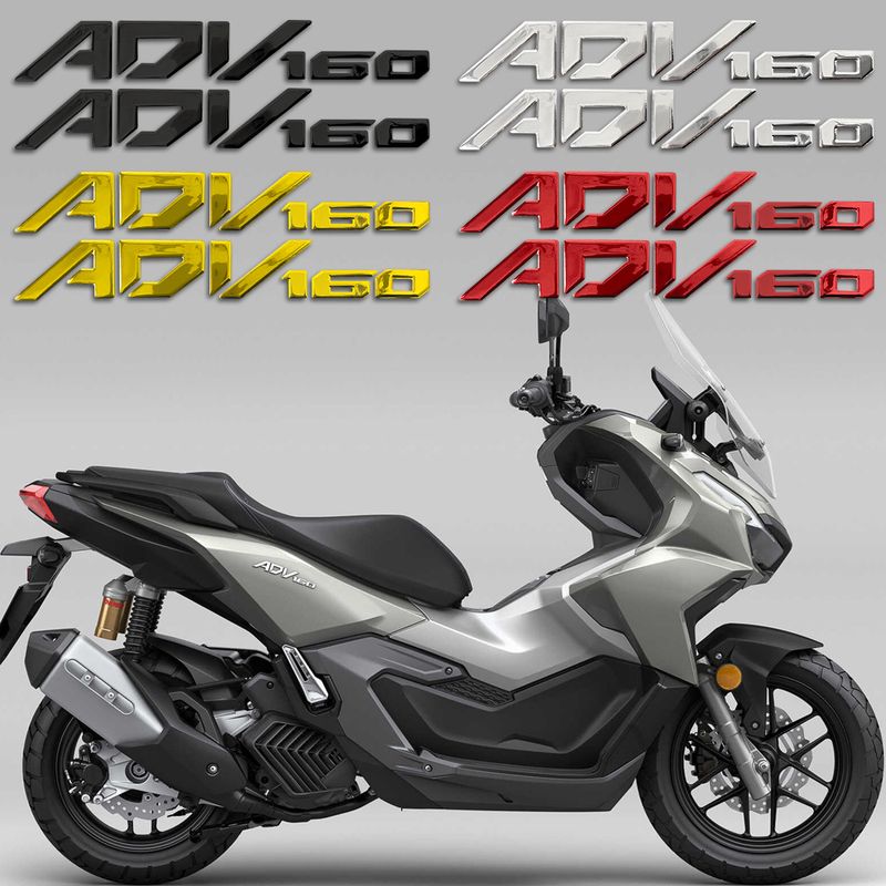 Geeignet für Honda ADV 160 Motorrad 3D Stereoscopic Soft Adhesive Wasserdicht Modifikation Karosserie Dekorativer Aufkleber_voghion.com