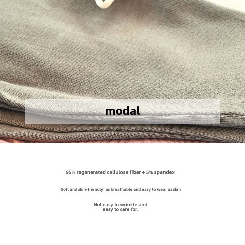 Koreansk stil forår og sommer baby tynde cropped leggings til mænd og kvinder Baomodal bløde, højelastiske ensfarvede slim-fit bukser_voghion.com