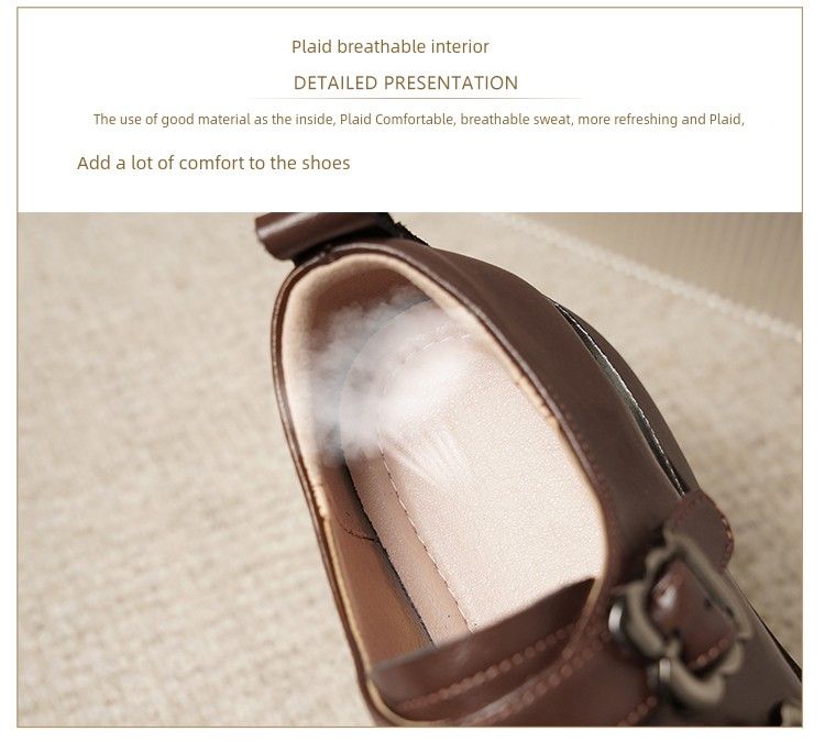 Damen 2025 Neuankömmling Authentische Loafer Dicke Sohle Höhe erhöhende Lederschuhe Britischer Stil_voghion.com