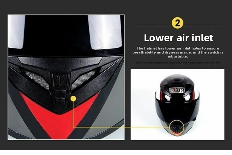 New Motorcycle For Men Women, 3C Full Face Helmet, Stylish And Safe Winter Windproof Helmet_voghion.com