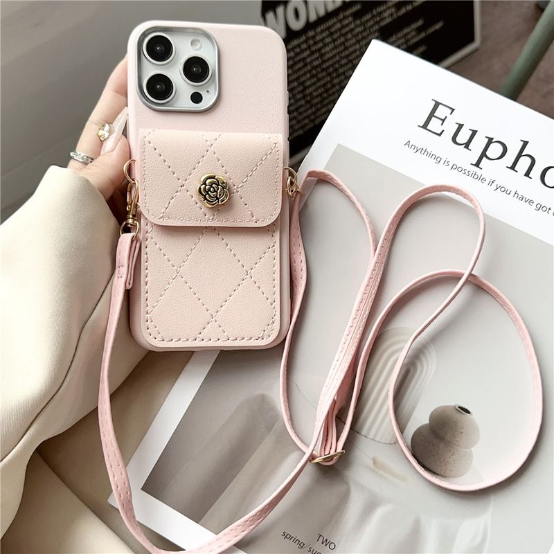 Phone Case For Xiaomi Mi 14T 13T Pro 11 Lite 5G NE 3D Flower Wallet Card Bag Crossbody Lanyard Soft Silicon Cover For Xiaomi 14t_voghion.com
