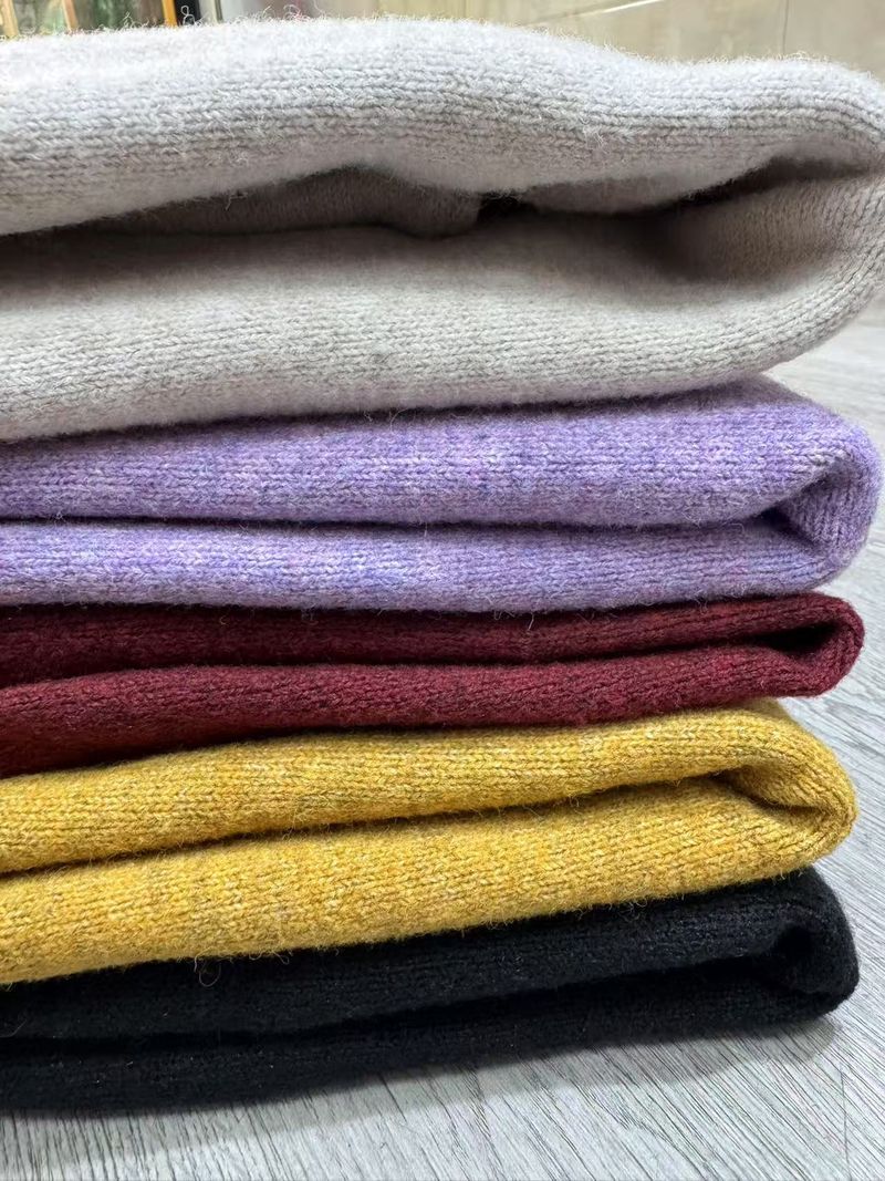 Damen Oversize-Strickpullover, lässiger Rundhalspullover, lockere Passform, einfarbig, koreanischer Stil, Herbst-Winter-Mode-Top_voghion.com