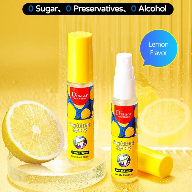 20Ml Freshener Lemon Drift Mint Taste Artefact Female Portable Breath Cushion Mouth Cleansing Spray_voghion.com