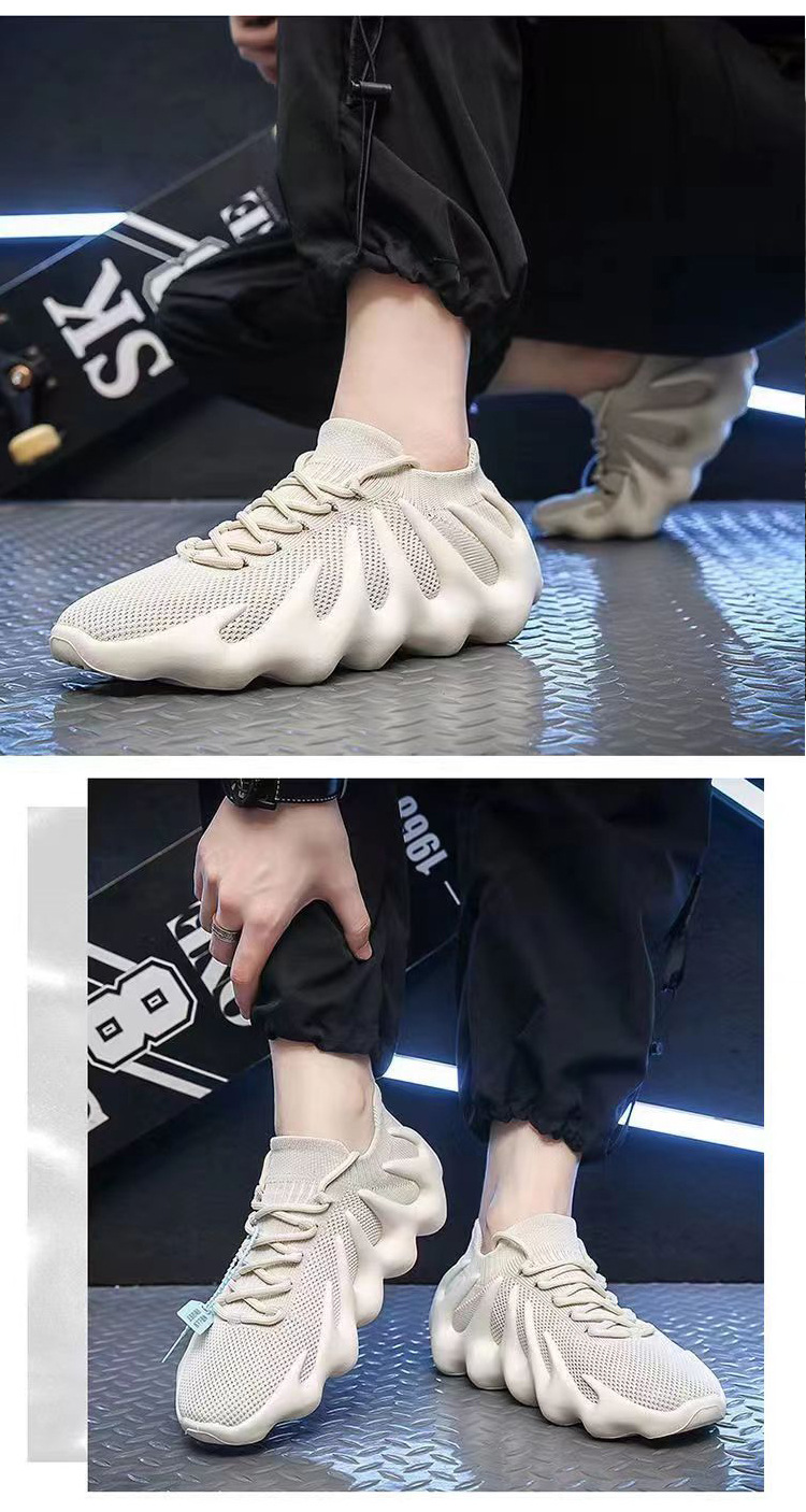 Mænds og kvinders sokker Sko 450 Trendy Sko Sommer 2023 Stil Octopus Åndbar Mesh Flyvende Vævet Løbe Sneakers_voghion.com