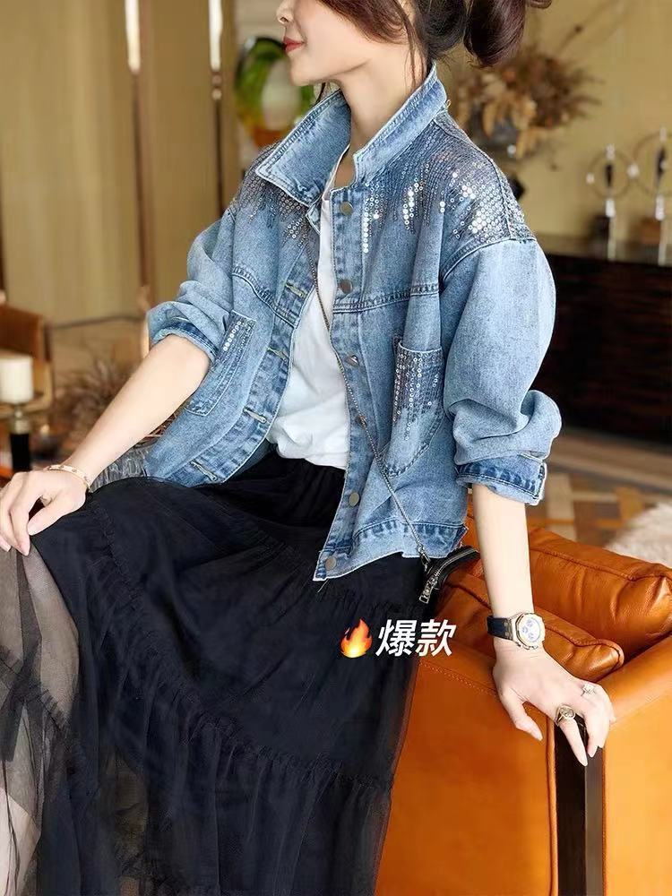 Chaqueta vaquera para mujer Chaquetas para mujer Abrigos vaqueros Chaqueta vaquera para mujer Chaqueta vaquera para mujer Abrigo de mujer Nuevo en_voghion.com