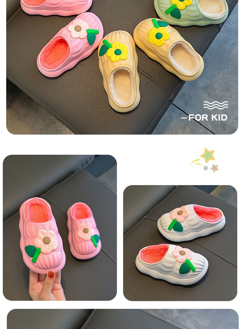 Scarpe in cotone per bambini principessa vento autunno e inverno calde e vellutate impermeabili neonato bambino pantofole in cotone soffice fodera in cotone pantofole antiscivolo_voghion.com