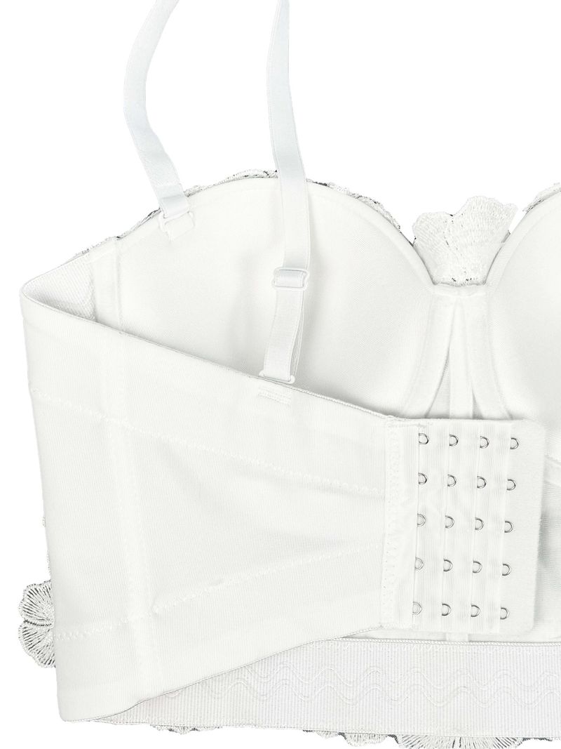 Damenbekleidung Dreidimensionales, mit Blumen und Diamanten besetztes, körperformendes Tube-Top für die Oberbekleidung Straps-BH für Damen_voghion.com