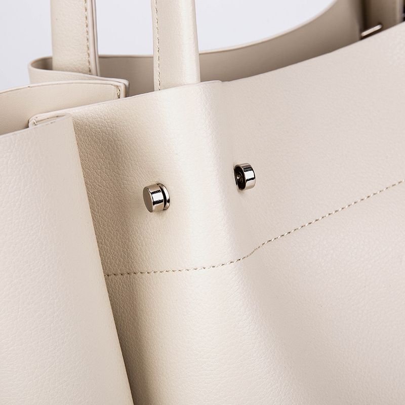 Damentaschen Neue Einkaufstasche aus weichem Leder mit großer Kapazität Eine Schulter-Handtasche für Pendler Original One Piece_voghion.com