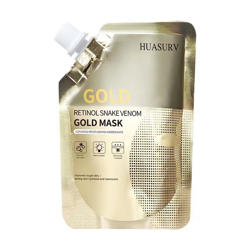 Mascarilla de péptidos de veneno de serpiente con retinol y cuidado hidratante de la piel GOLD MASK_voghion.com