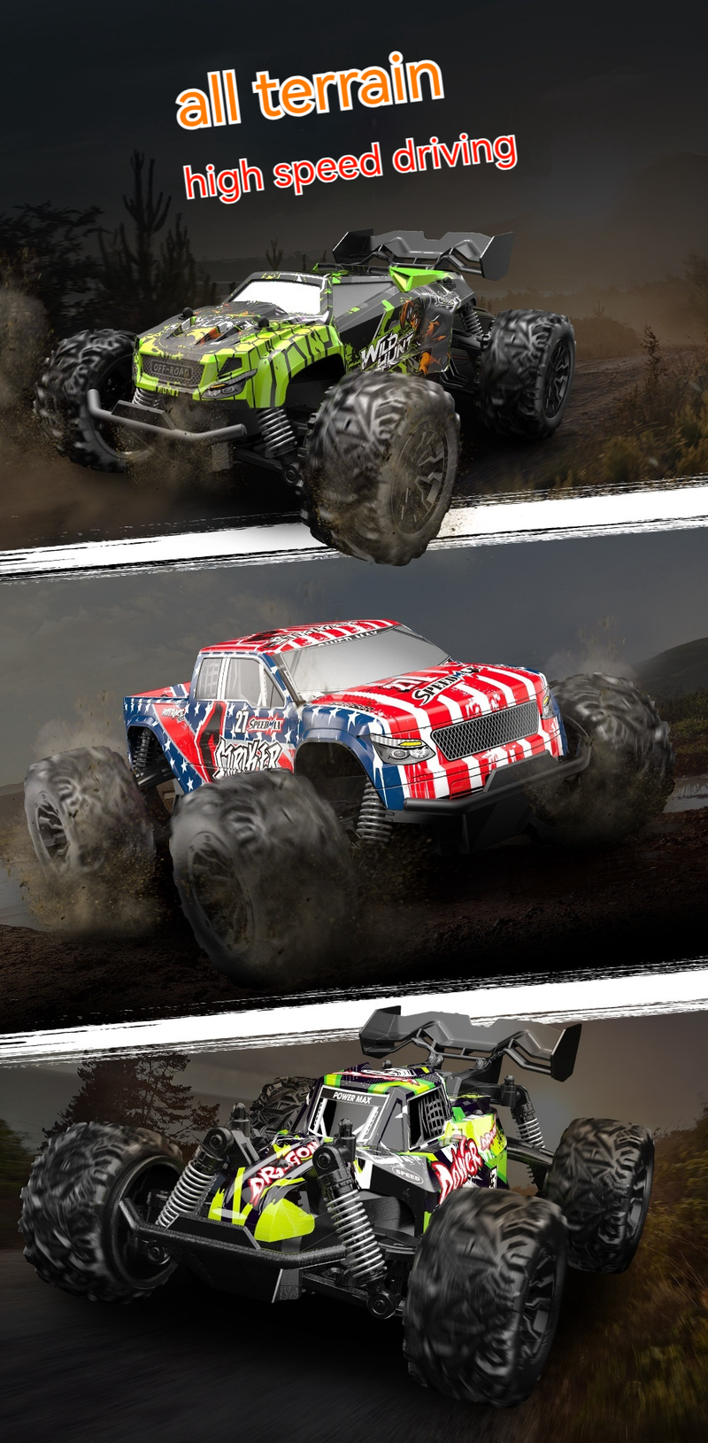 RC Cars: 20 Professional Remote-Controlled Off-Road Vehicle Drift Race Climbing Toy Cars_voghion.com