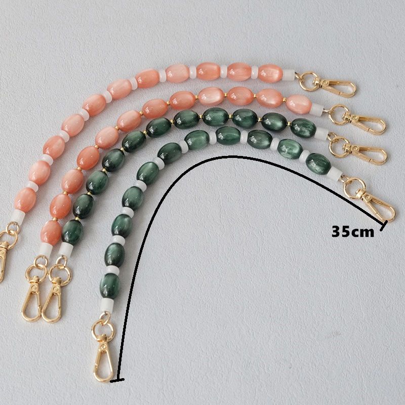 Thick Shoulder Strap Accessories Cat's Eye Stone Bag Resin Short Acrylic Phone Chain_voghion.com