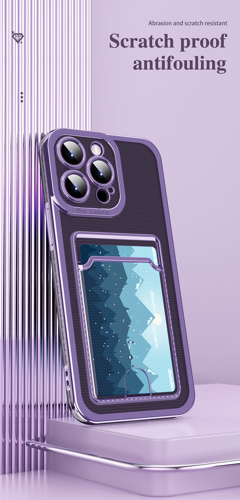 Transparent Card Slot Bag Plating Phone Cover For Samsung Galaxy S25 S24 S23 S22 S21 Ultra Plus S20 FE Note 20 Clear_voghion.com