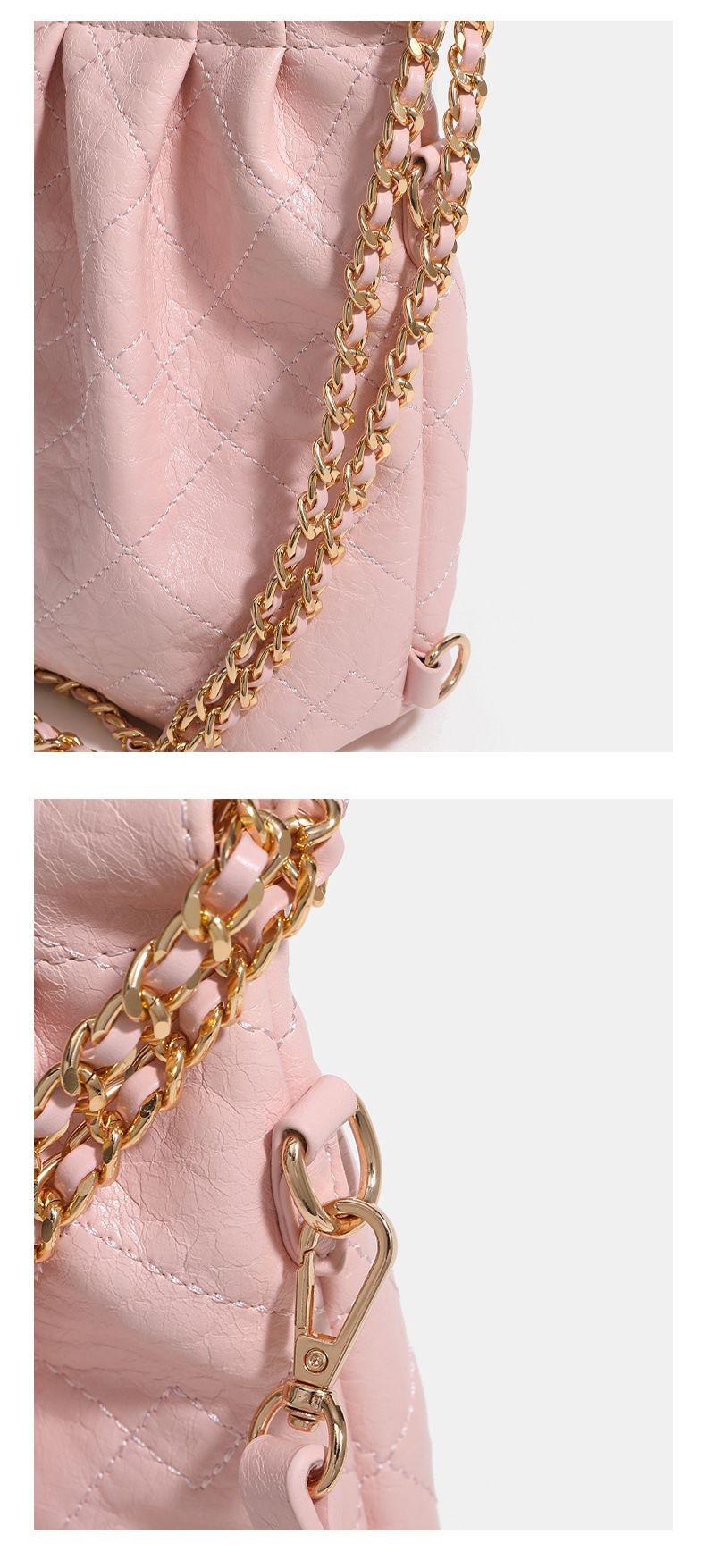 Borsa a tracolla con catena, di alta qualità, di grande capacità, per pendolari, di tendenza, alla moda, per pendolari quotidiani._voghion.com