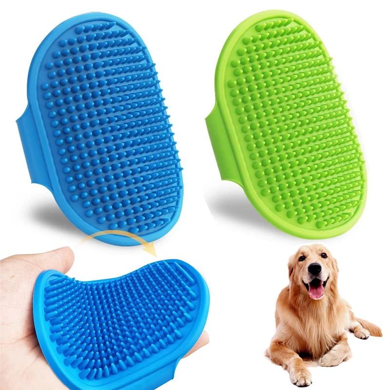 Huisdierreinigingsborstel Hond Katten Bad Zacht Rubber Siliconen Massage Handschoenen Kam Haarverwijderaar Wassen Verzorging Schoonmaken Wasbenodigdheden_voghion.com