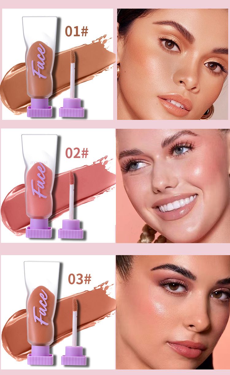Rougecreme Flüssiges Rouge Rouge Schlamm Aufgedunsenes Rouge Feuchtigkeitsspendend Leicht zu färben Nebelgefühl Nude_voghion.com