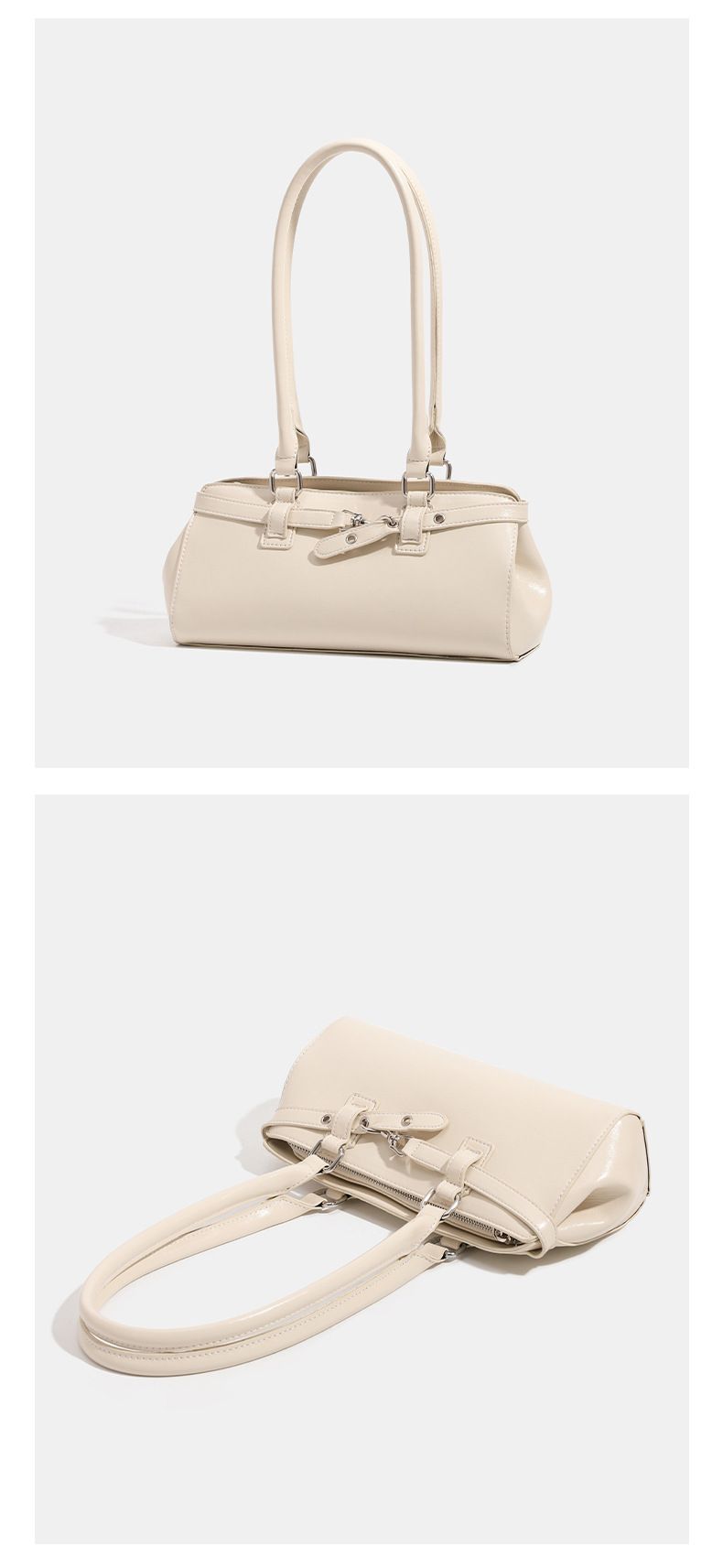 Borsa a tracolla con tracolla a mano di alta qualità, stile Nicole, nuova, design Baguette, alla moda_voghion.com