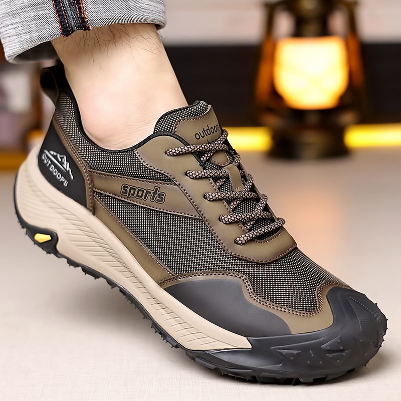 Lässige atmungsaktive Herrenschuhe Rutschfeste lässige Outdoor-Wanderschuhe Sportschuhe_voghion.com
