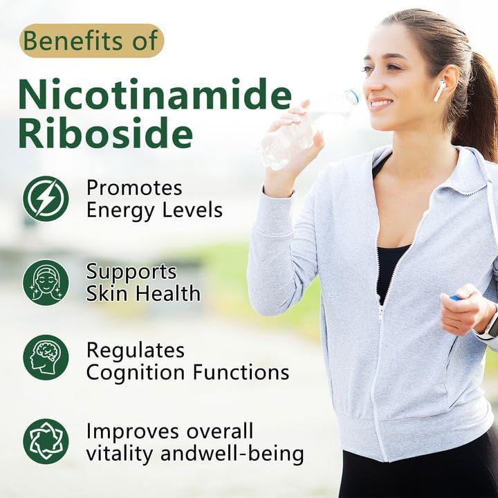 Supliment NAD - NAD Nicotinamidă Ribozidă 900 mg, Resveratrol, Quercetină - Supliment NAD pentru Anti-Îmbătrânire, Energie, Concentrare - 80 Capsule_voghion.com