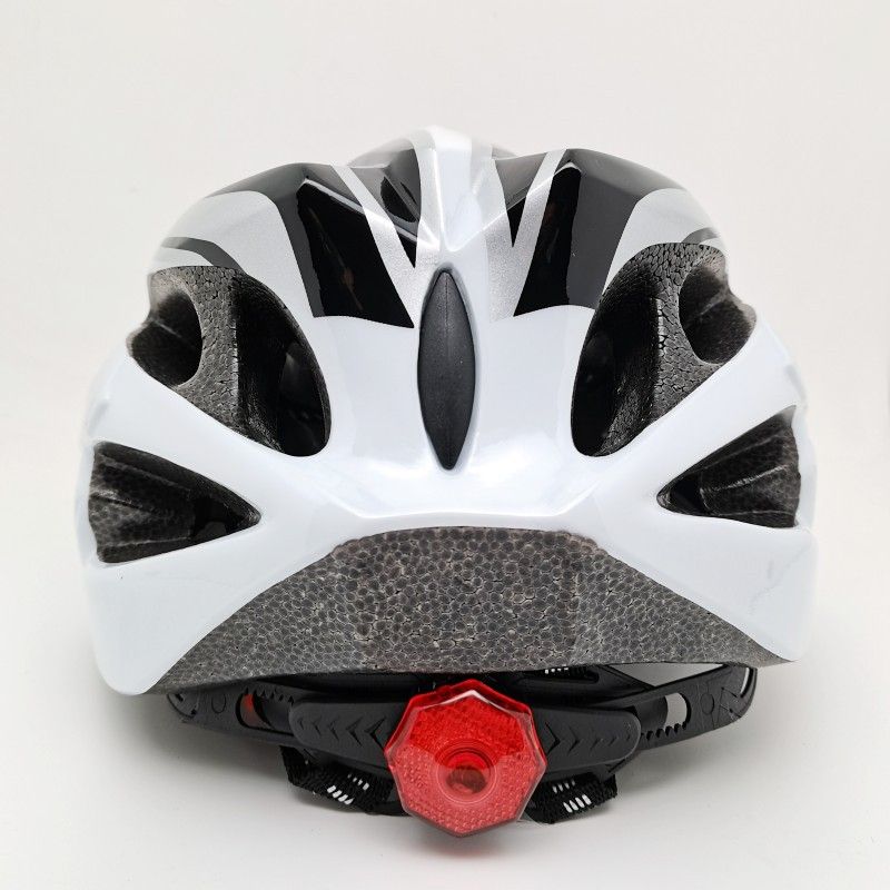 Ultralichte fietshelm met ingebouwd achterlicht - Ademende zomerfietshelm voor bezorging van eten en fietsers Unisex eendelig ontwerp_voghion.com