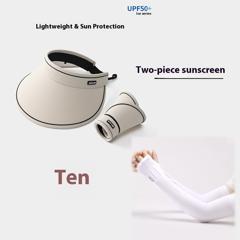 Große, leere Oberseite, Hut für Damen, Sommer-UV-Schutz für das Gesicht und umklappbarer Sonnenhut, faltbar unter einer Banane_voghion.com