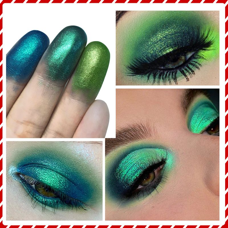 18 farbe lidschatten tablett Weihnachten Rot grün serie schnee Blau perle matt gold zwiebel make-up_voghion.com