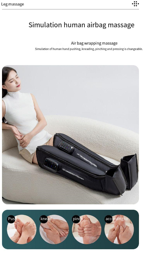 Grenzüberschreitendes New Wave Massagegerät, wiederaufladbar, mit Luftdruck-Airbag, Physiotherapie, elektrische Heimmassage, Beinverschönerung_voghion.com