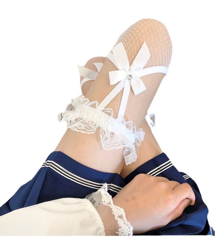 2025d Fischnetz für Frauen Sommer dünne Spitzenbesatz Strumpfhalter Oberschenkelhohe Strümpfe Trendy Slim Fit Sexy Style_voghion.com