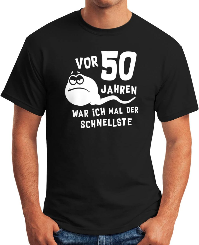 Herren T-Shirt . Geburtstag Lustiger Spruch auf Deutsch Sperma Geschenk für Männer_voghion.com