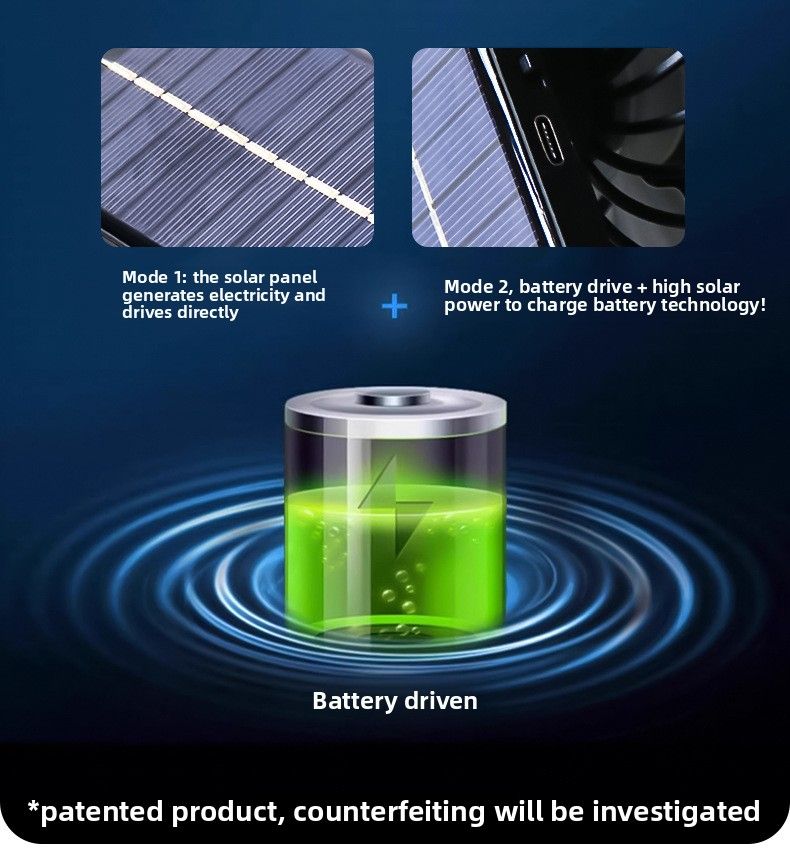 Long Battery Life 950mAh Lithium Battery Fan Solar Charging Large Wind Sun Protection Cap Shading Tea Picking Fishing Cap_voghion.com